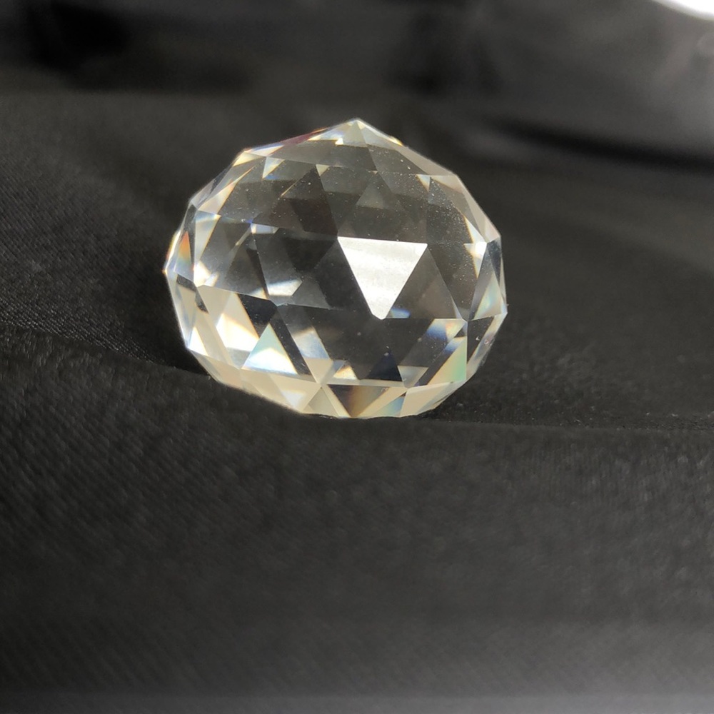 Small crystal multi faceted ball